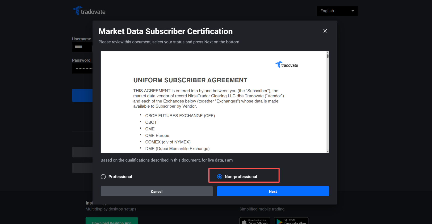 Non-professional 选择
